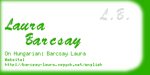 laura barcsay business card